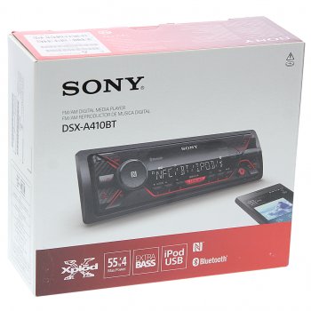 14 649 р. Магнитола автомобильная 1DIN SONY SONY dsx-a410bt  с доставкой в г. Керчь. Увеличить фотографию 4