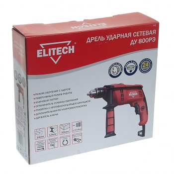 3 399 р. Дрель ударная 800Вт ELITECH ELITECH ду 800рэ  с доставкой в г. Керчь. Увеличить фотографию 5