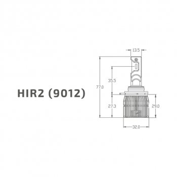 3 399 р. Лампа светодиодная 12V HIR2 PX22d бокс (2шт.) MTF MTF dvh2k5  с доставкой в г. Керчь. Увеличить фотографию 7