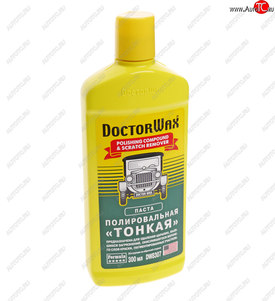 759 р. Полироль кузова абразивная мелкая 300мл DOCTOR WAX DOCTOR WAX dw8307  с доставкой в г. Керчь