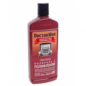 749 р. Полироль кузова с тефлоном темно-красная 300мл DOCTOR WAX DOCTOR WAX dw8425  с доставкой в г. Керчь. Увеличить фотографию 1