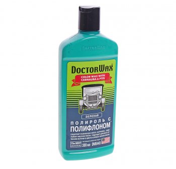 749 р. Полироль кузова с тефлоном зеленая 300мл DOCTOR WAX DOCTOR WAX dw8449  с доставкой в г. Керчь. Увеличить фотографию 1