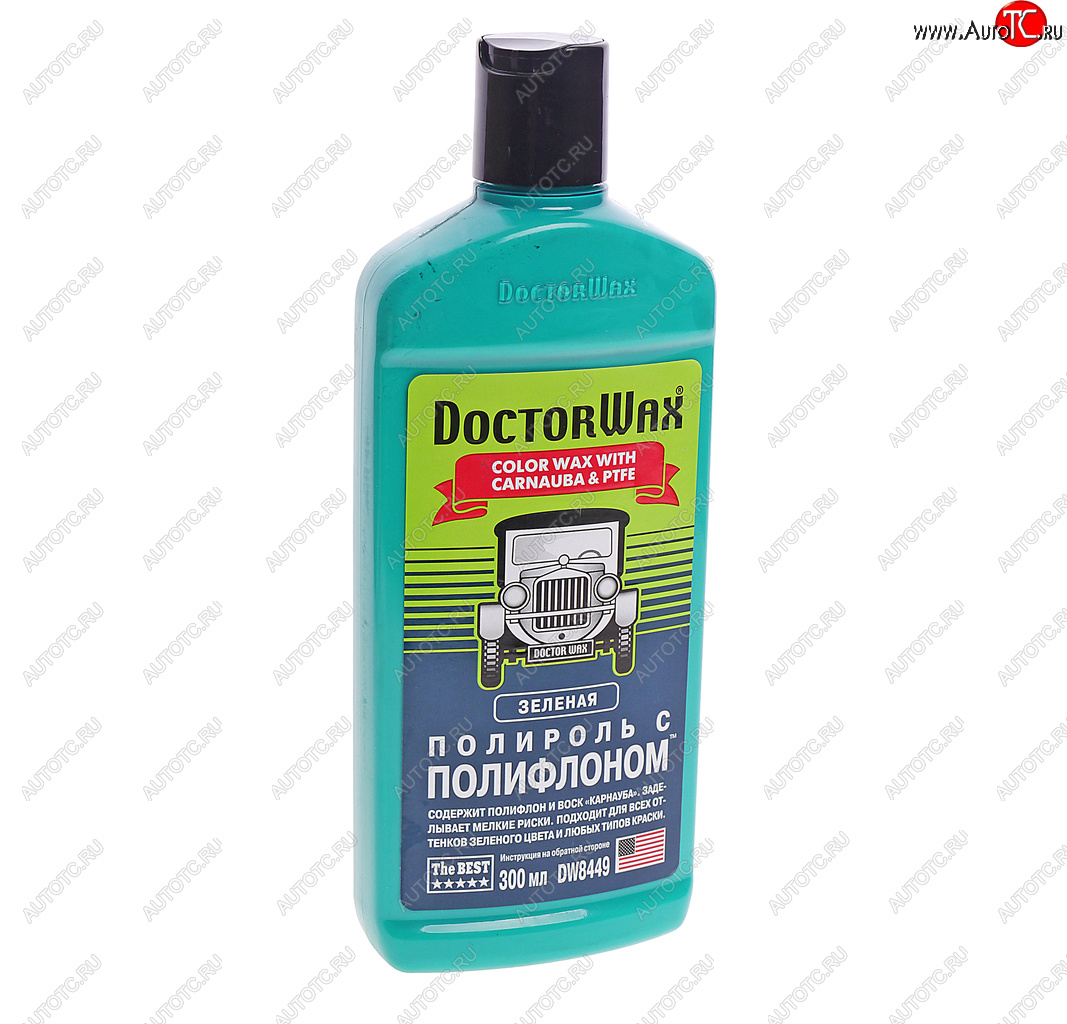749 р. Полироль кузова с тефлоном зеленая 300мл DOCTOR WAX DOCTOR WAX dw8449  с доставкой в г. Керчь