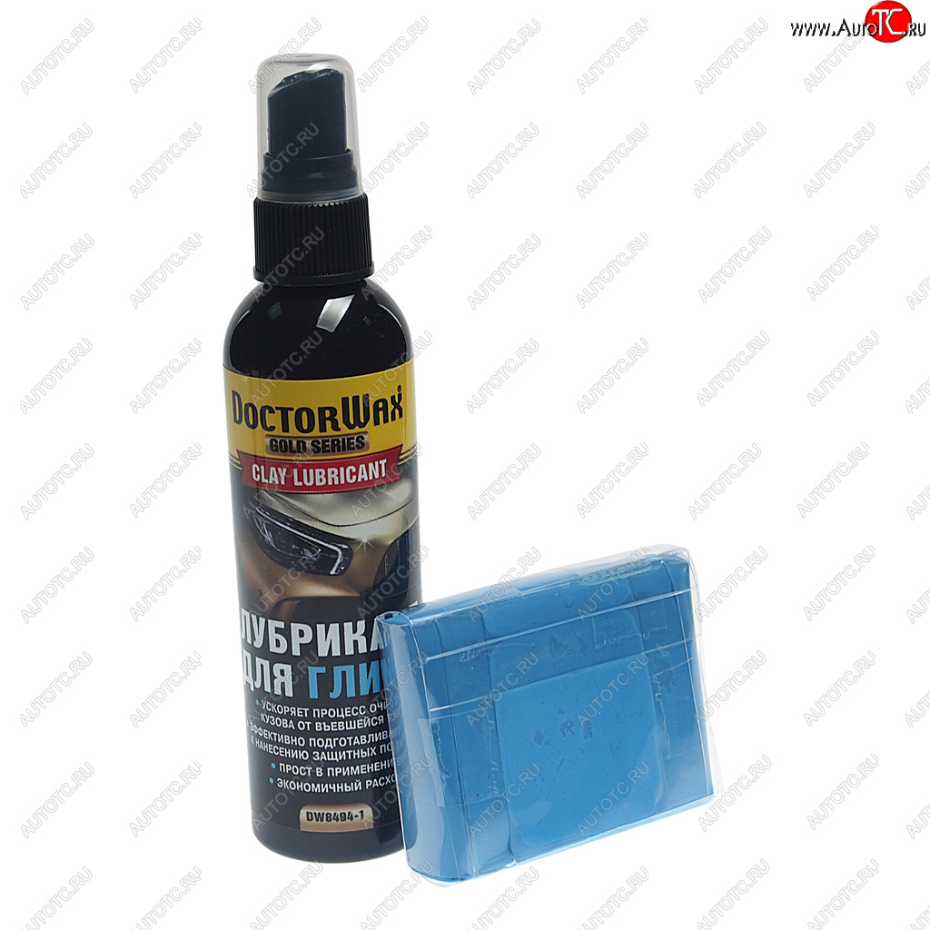 2 099 р. Очиститель кузова на основе глины набор 100г + 118мл DOCTOR WAX DOCTOR WAX dw8494  с доставкой в г. Керчь