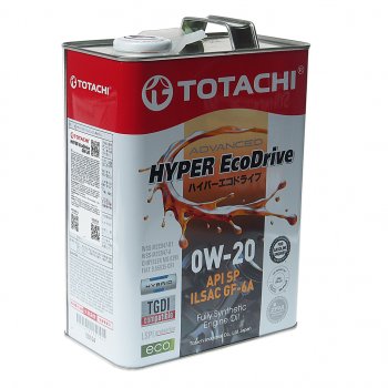 3 999 р. Масло моторное HYPER ECODRIVE SPGF-6A 0W20 синт.4л TOTACHI TOTACHI e0104  с доставкой в г. Керчь. Увеличить фотографию 1