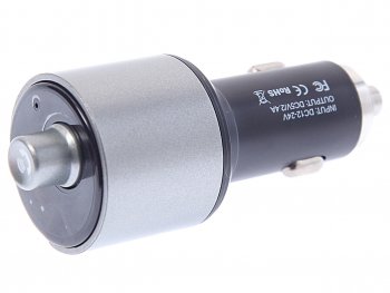 1 179 р. Устройство зарядное в прикуриватель с трансмиттером (bluetooth,hands free) HOCO HOCO e19 black HOCO e19 black  с доставкой в г. Керчь. Увеличить фотографию 2