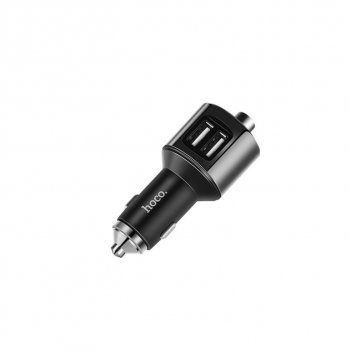 1 259 р. Устройство зарядное в прикуриватель с трансмиттером (bluetooth,hands free) HOCO HOCO e19 metal gray  с доставкой в г. Керчь. Увеличить фотографию 1