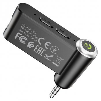 669 р. Адаптер Bluetooth автомобильный универсальный HOCO HOCO e58 black  с доставкой в г. Керчь. Увеличить фотографию 4