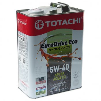 5 849 р. Масло моторное EURODRIVE ECO C3SP 5W40 синт.4л TOTACHI TOTACHI e6704  с доставкой в г. Керчь. Увеличить фотографию 1