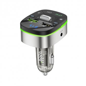 1 289 р. Устройство зарядное в прикуриватель с трансмиттером (bluetooth,hands free) HOCO HOCO e71 jazz black HOCO e71 jazz black  с доставкой в г. Керчь. Увеличить фотографию 1