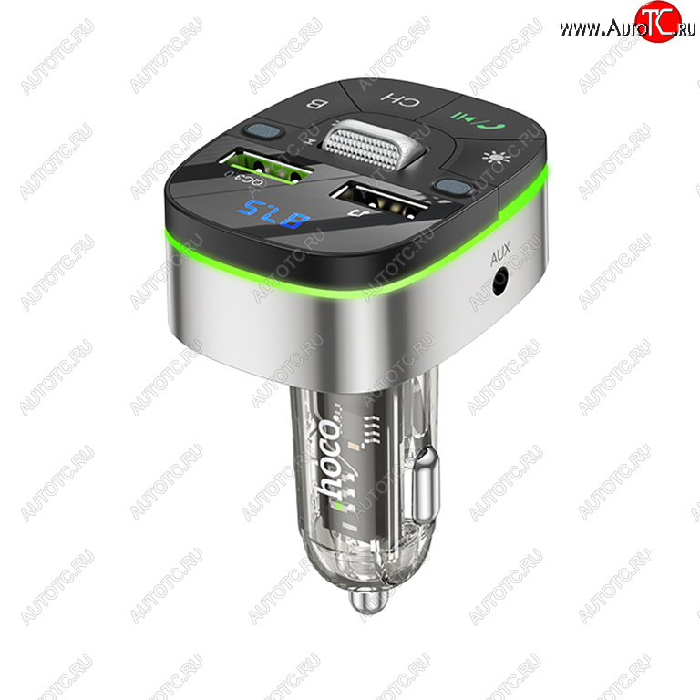 1 289 р. Устройство зарядное в прикуриватель с трансмиттером (bluetooth,hands free) HOCO HOCO e71 jazz black HOCO e71 jazz black  с доставкой в г. Керчь