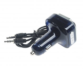 1 499 р. Устройство зарядное в прикуриватель с трансмиттером (bluetooth,hands free) HOCO HOCO e75 тмн-синий  с доставкой в г. Керчь. Увеличить фотографию 2