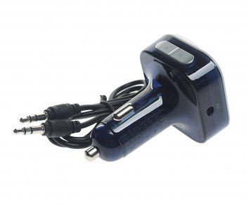 1 499 р. Устройство зарядное в прикуриватель с трансмиттером (bluetooth,hands free) HOCO HOCO e75 тмн-синий  с доставкой в г. Керчь. Увеличить фотографию 3