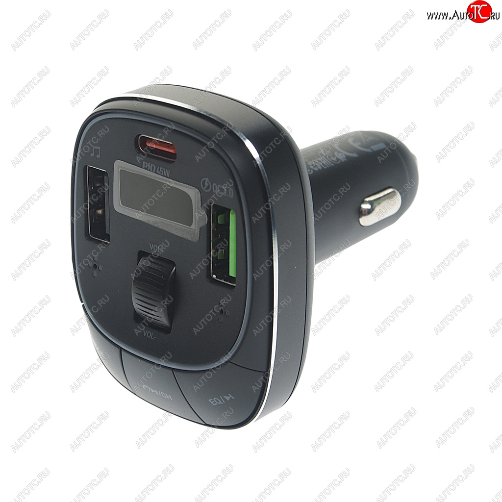 1 669 р. Устройство зарядное в прикуриватель с трансмиттером (bluetooth,hands free) HOCO HOCO e76 черный HOCO e76 черный  с доставкой в г. Керчь