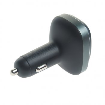 1 669 р. Устройство зарядное в прикуриватель с трансмиттером (bluetooth,hands free) HOCO HOCO e76 серый  с доставкой в г. Керчь. Увеличить фотографию 3