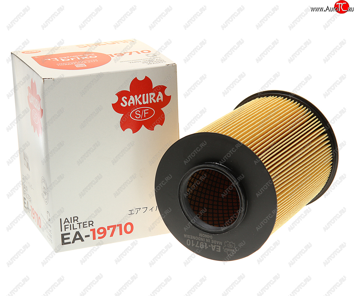 1 399 р. Фильтр воздушный FORD Focus 2,3,Kuga (08-) VOLVO S40 (07-) (круглый) SAKURA SAKURA ea19710  с доставкой в г. Керчь