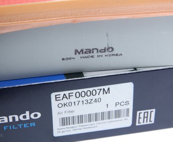 519 р. Фильтр воздушный KIA Sportage (94-) MANDO MANDO eaf00007m  с доставкой в г. Керчь. Увеличить фотографию 3