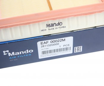 379 р. Фильтр воздушный KIA Magentis,Carens (2.7) MANDO MANDO eaf00022m  с доставкой в г. Керчь. Увеличить фотографию 3