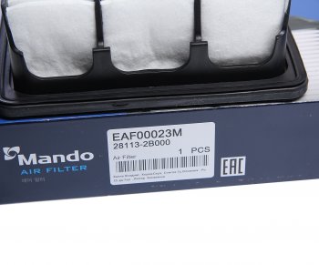 799 р. Фильтр воздушный HYUNDAI Santa Fe (06-) MANDO MANDO eaf00023m  с доставкой в г. Керчь. Увеличить фотографию 3