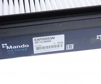 329 р. Фильтр воздушный HYUNDAI Santa Fe (00-) (2.0) MANDO MANDO eaf00053m  с доставкой в г. Керчь. Увеличить фотографию 3