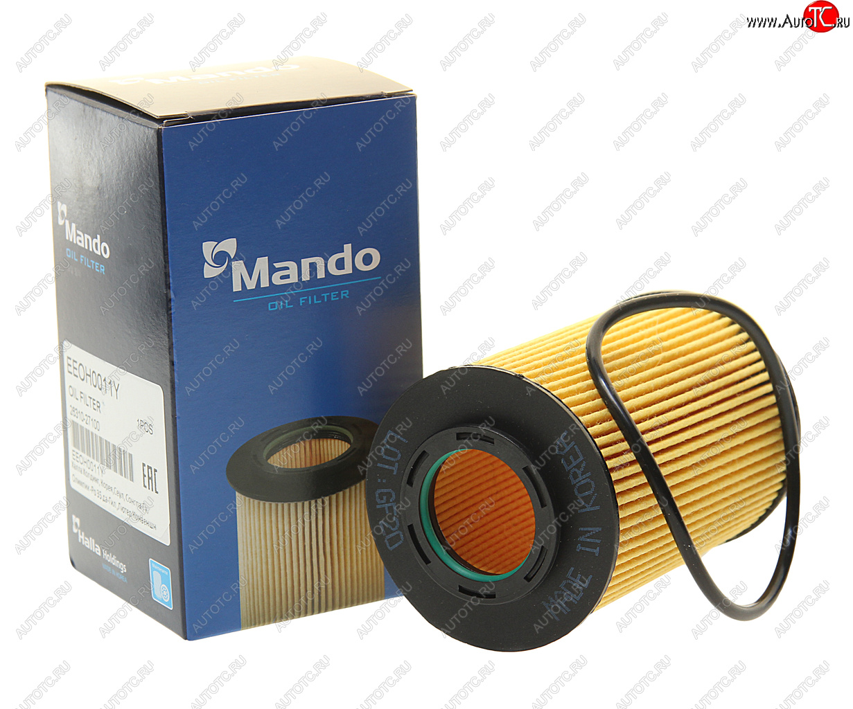 238 р. Фильтр масляный HYUNDAI Santa Fe (-02) KIA Sportage (2.0) MANDO MANDO eeoh0011y  с доставкой в г. Керчь