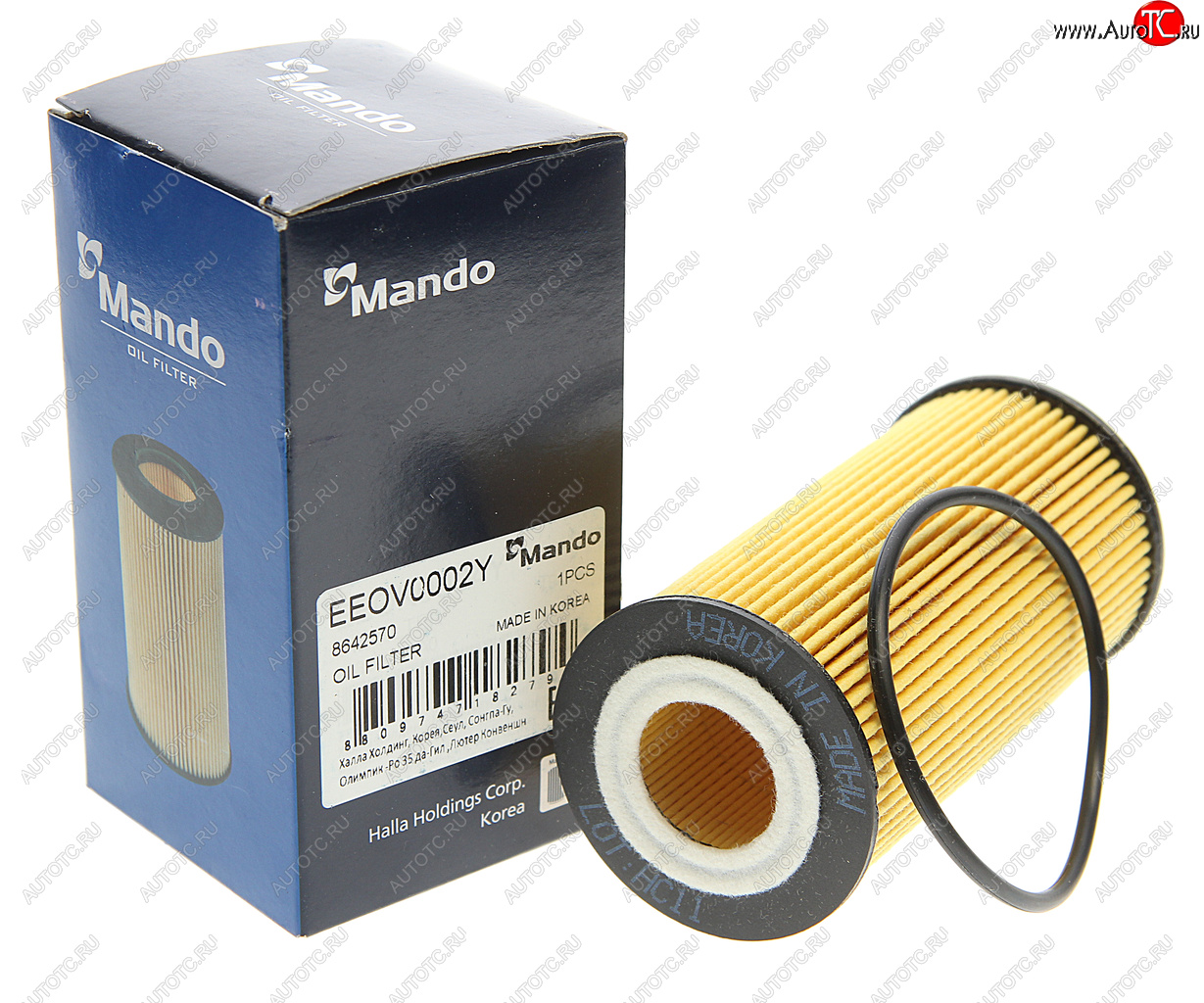221 р. Фильтр масляный VOLVO S40 (04-10),S60 (01-06),S80 (01-09) MANDO MANDO eeov0002y  с доставкой в г. Керчь
