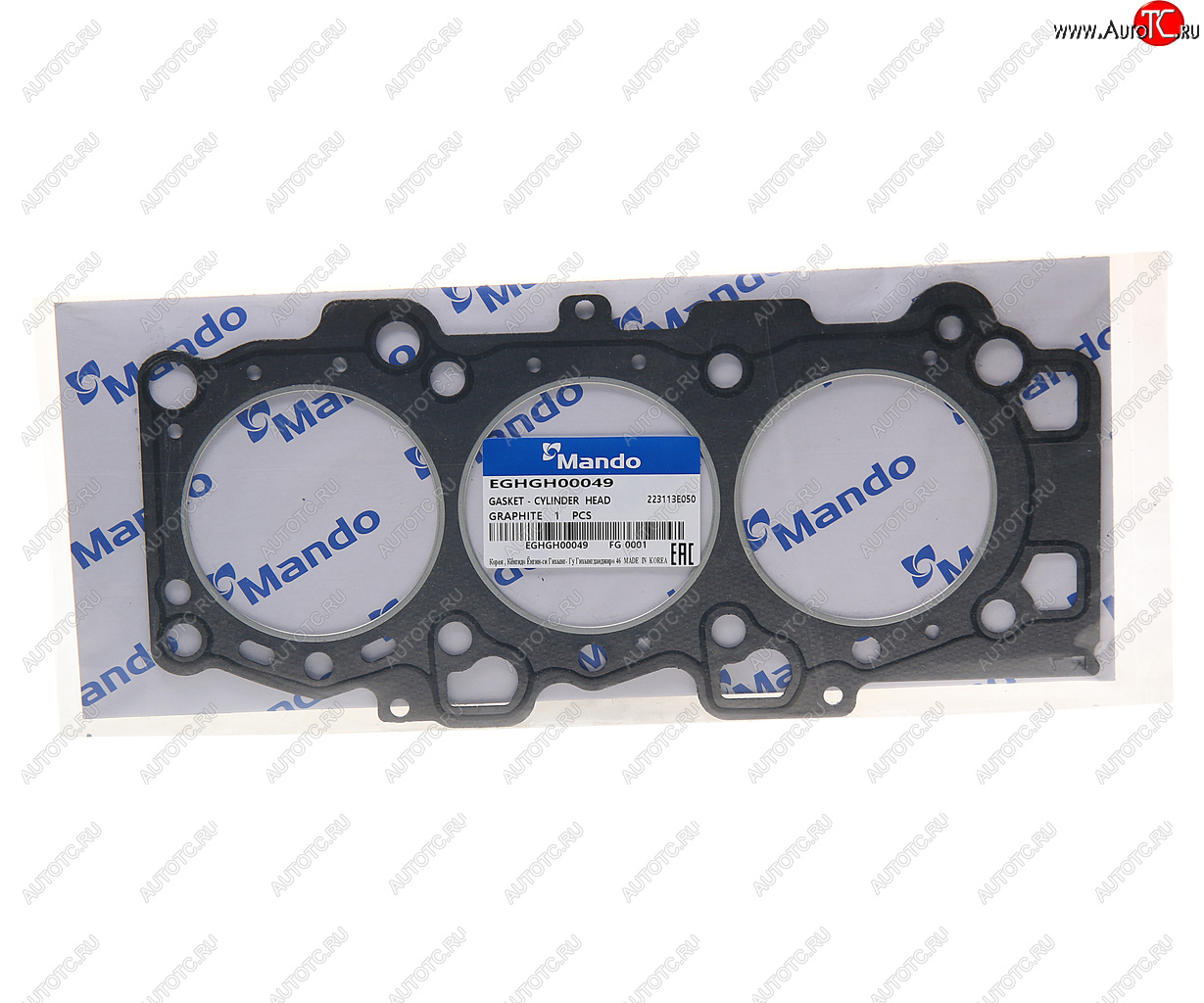 1 169 р. Прокладка головки блока HYUNDAI Santa Fe (05-) (2.7) правая (G) MANDO MANDO eghgh00049 MANDO eghgh00049  с доставкой в г. Керчь