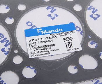 2 799 р. Прокладка головки блока HYUNDAI Porter t=1.50мм (M) MANDO MANDO eghmh00087  с доставкой в г. Керчь. Увеличить фотографию 2