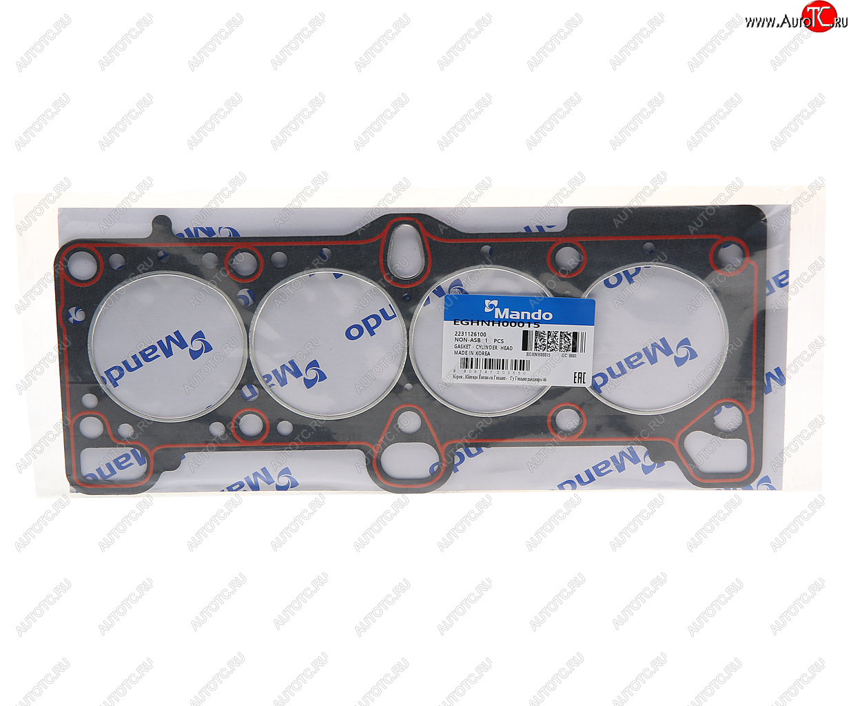 819 р. Прокладка головки блока HYUNDAI Accent (99-),Getz,Elantra (00-) (1.51.6) (AF) MANDO MANDO eghnh00015  с доставкой в г. Керчь