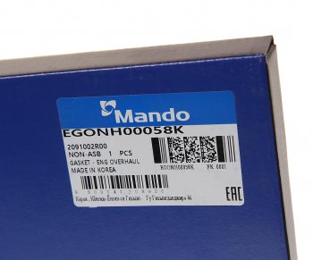 2 999 р. Прокладка двигателя HYUNDAI Getz (02-) (1.1) комплект (AF) MANDO MANDO egonh00058k MANDO egonh00058k  с доставкой в г. Керчь. Увеличить фотографию 7