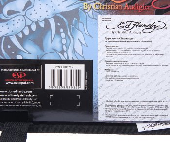 39 р. Держатель CD-дисков TIGER на козырек (10 дисков) ED HARDY ED HARDY eh-00219  с доставкой в г. Керчь. Увеличить фотографию 6