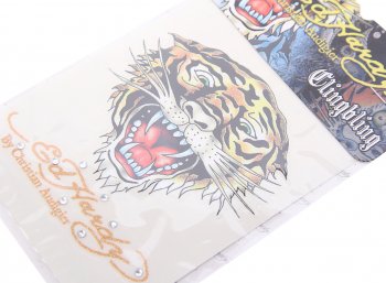 7 р. Наклейка TIGER 9х12 со стразами ED HARDY ED HARDY eh-00234  с доставкой в г. Керчь. Увеличить фотографию 3