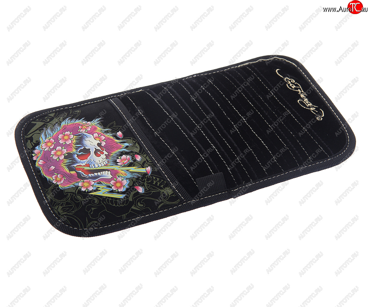 70 р. Держатель CD-дисков BEAUTIFUL GHOST на козырек (10 дисков) ED HARDY ED HARDY eh-00719 ED HARDY eh-00719  с доставкой в г. Керчь