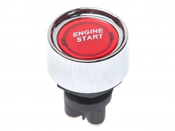 Выключатель кнопка 12V 50А ENGINE START без фиксации красная NO NAME engine startкр