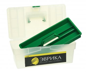 759 р. Ящик для инструмента 420х220х180мм прозрачный ЭВРИКА ЭВРИКА er-10338  с доставкой в г. Керчь. Увеличить фотографию 2