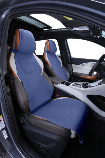 Накидка на сиденье (Air Spor алькантара) Автопилот  (синий)