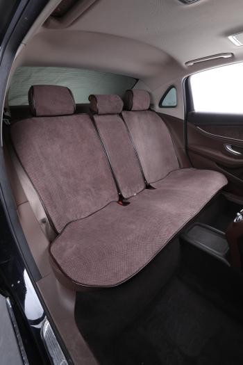 5 499 р. Накидки на сиденье (Galaxy Plus Велюр ткань) Автопилот   (коричневый)  с доставкой в г. Керчь. Увеличить фотографию 2