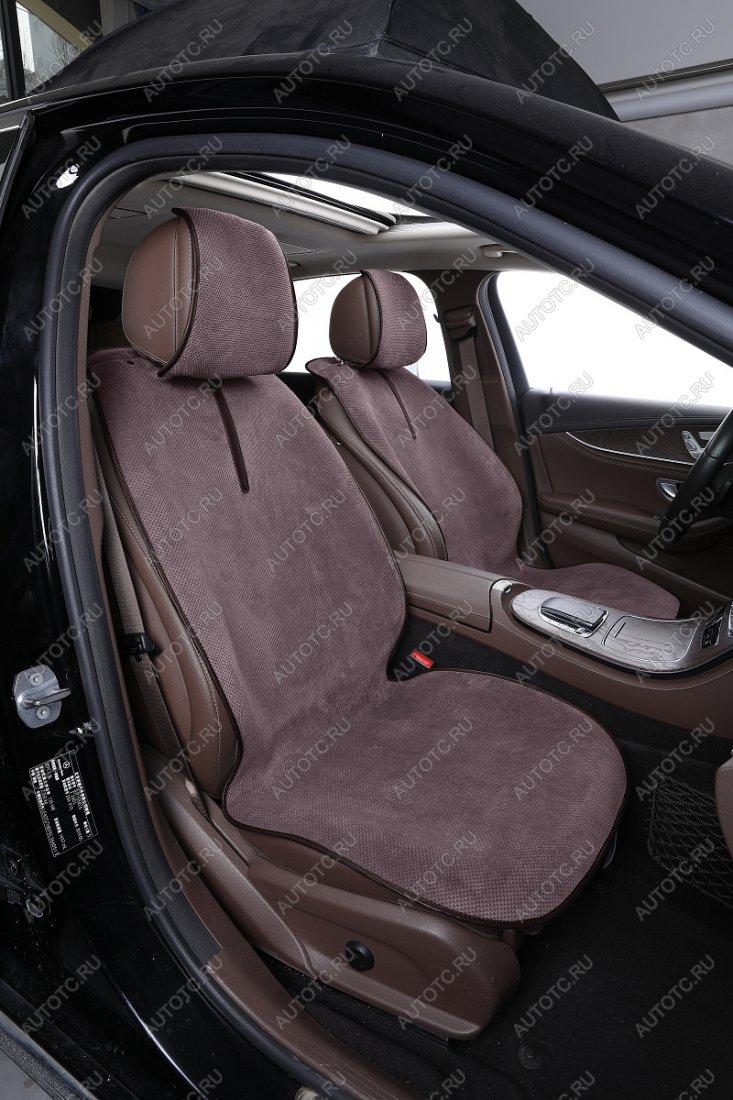 5 499 р. Накидки на сиденье (Galaxy Plus Велюр ткань) Автопилот   (коричневый)  с доставкой в г. Керчь
