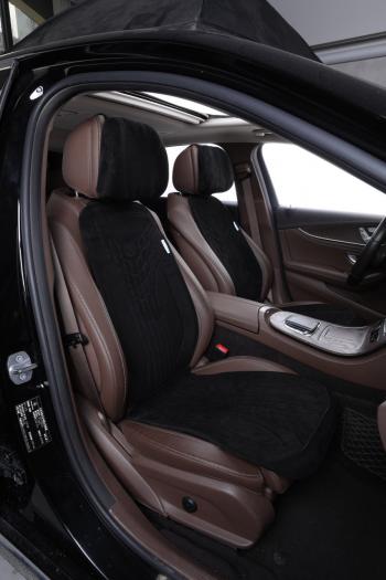 Накидка на сиденье (на весь салон Max Plus алькантара) Автопилот  (черный)