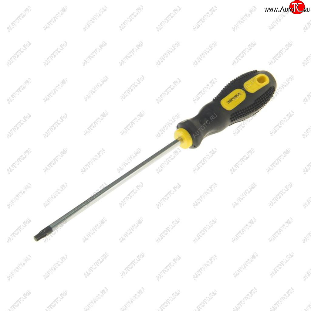 50 р. Отвертка TORX T30х150мм магнитная с противоскользящей ручкой ЭВРИКА ЭВРИКА er-7dt-06  с доставкой в г. Керчь