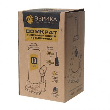 3 079 р. Домкрат бутылочный 10т 230-435мм с клапаном (ремкомплект) ЭВРИКА ЭВРИКА er-80101  с доставкой в г. Керчь. Увеличить фотографию 3