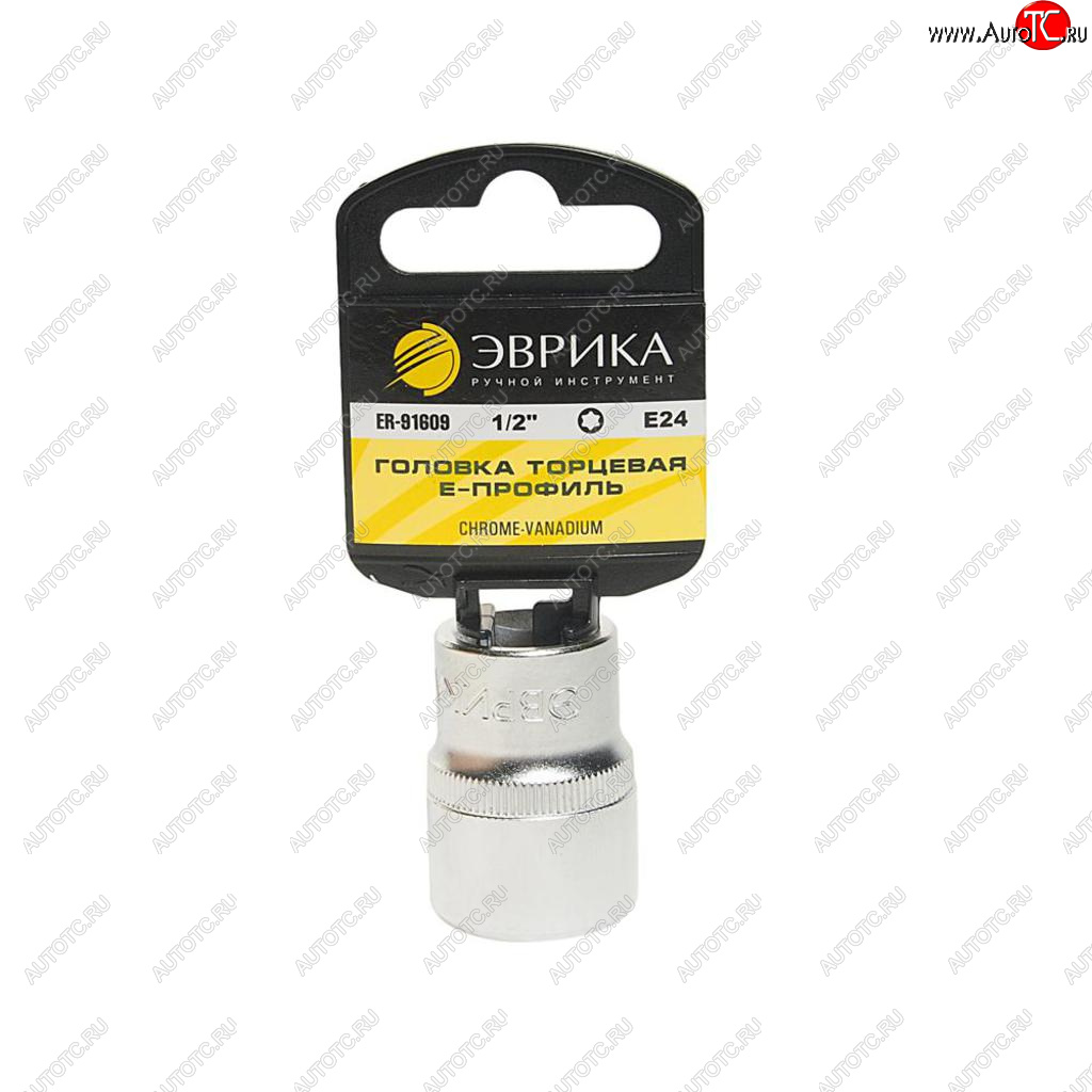 73 р. Головка торцевая 12 TORX E24 с держателем ЭВРИКА ЭВРИКА er-91609h  с доставкой в г. Керчь