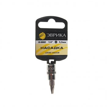 21 р. Бита-головка 14 SL5.5 L=37мм с держателем ЭВРИКА ЭВРИКА er-93002h  с доставкой в г. Керчь. Увеличить фотографию 1