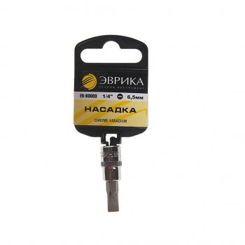 17 р. Бита-головка 14 SL6.5 L=37мм с держателем ЭВРИКА ЭВРИКА er-93003h  с доставкой в г. Керчь. Увеличить фотографию 1