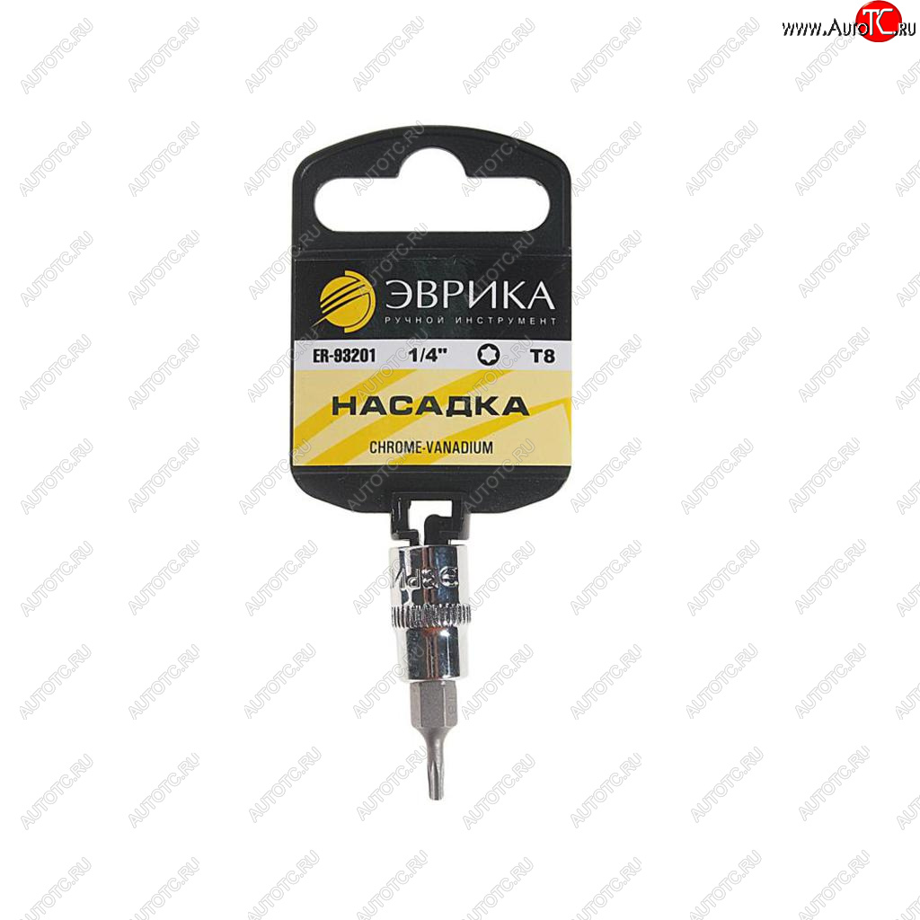 21 р. Бита-головка 1/4 TORX T8х37мм с держателем ЭВРИКА ЭВРИКА er-93201h ЭВРИКА er-93201h  с доставкой в г. Керчь