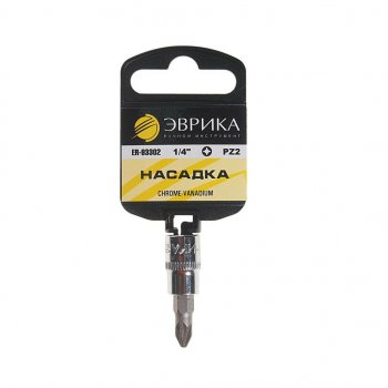 20 р. Бита-головка 14 POZIDRIVE PZ 2.0х37мм с держателем ЭВРИКА ЭВРИКА er-93302h  с доставкой в г. Керчь. Увеличить фотографию 1