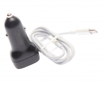 619 р. Устройство зарядное в прикуриватель 1USB + 1 Type C 12V кабель USB Type C EARLDOM EARLDOM es-cc2c black  с доставкой в г. Керчь. Увеличить фотографию 2