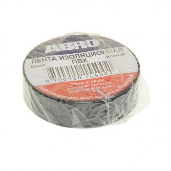 99 р. Изолента ПВХ черная 18ммх18.2м ABRO ABRO et-912-18-20-blk-rw  с доставкой в г. Керчь. Увеличить фотографию 1
