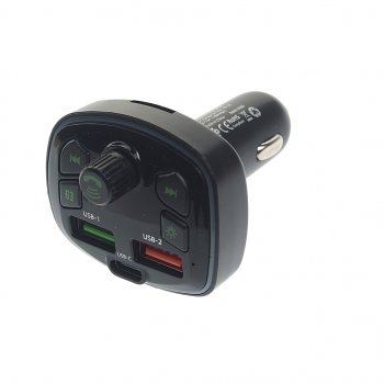 899 р. Устройство зарядное в прикуриватель с трансмиттером (bluetooth,hands free) EARLDOM EARLDOM et-m71 black  с доставкой в г. Керчь. Увеличить фотографию 1
