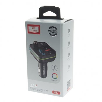 859 р. Устройство зарядное в прикуриватель с трансмиттером (bluetooth,hands free) EARLDOM EARLDOM et-m87 black  с доставкой в г. Керчь. Увеличить фотографию 4